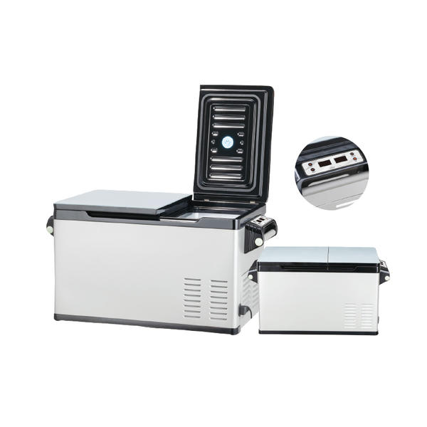 How does the dual temperature feature of this car refrigerator enhance its usability compared to single temperature models?